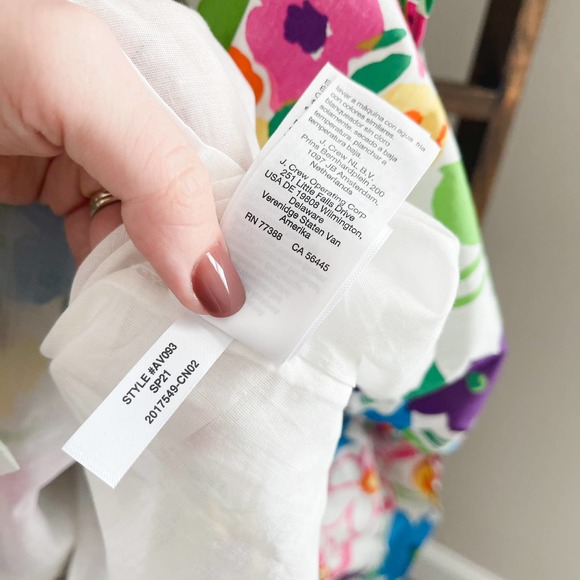 J. Crew Cotton-Poplin Button Up Dress in Vibrant Garden - Picture 12 of 12